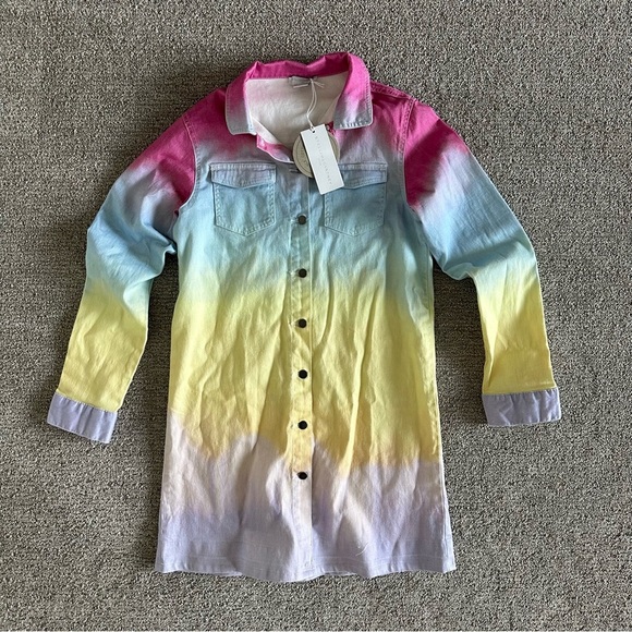 Stella McCartney Kids Tie Dye Shirt Dress Size 14+